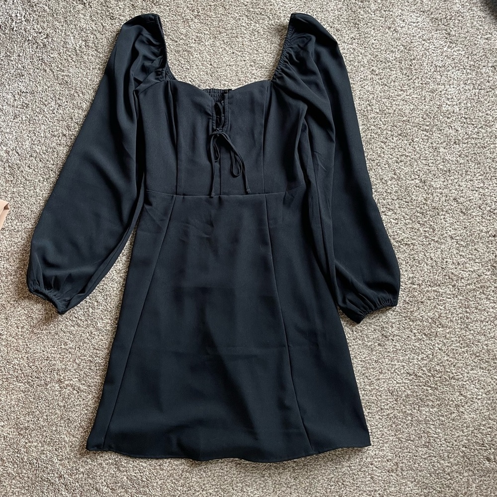 Abercrombie black skater dress